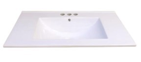 30" thin ceramic vanity top