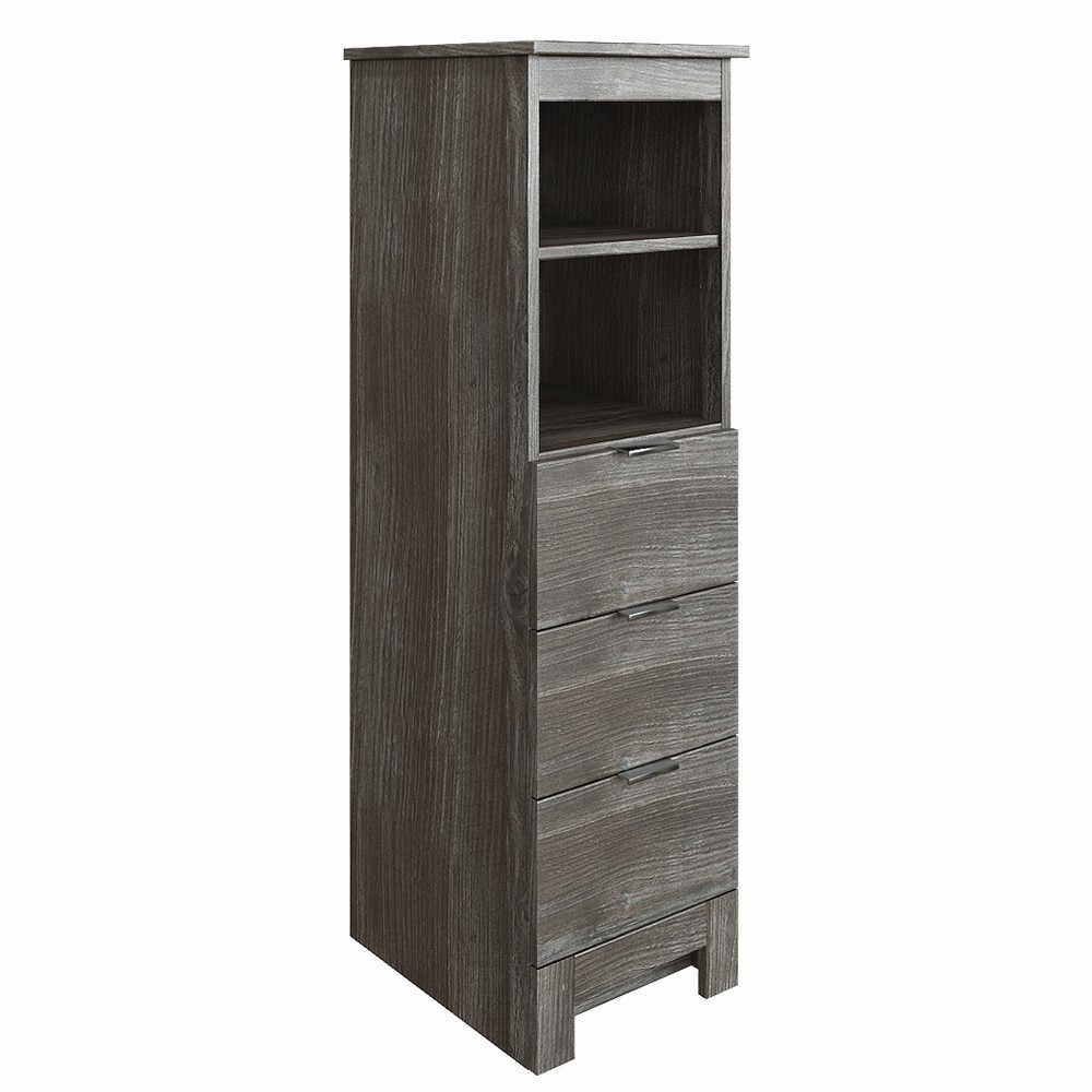 14"W Sonata Linen Cabinet in Rustic Pine