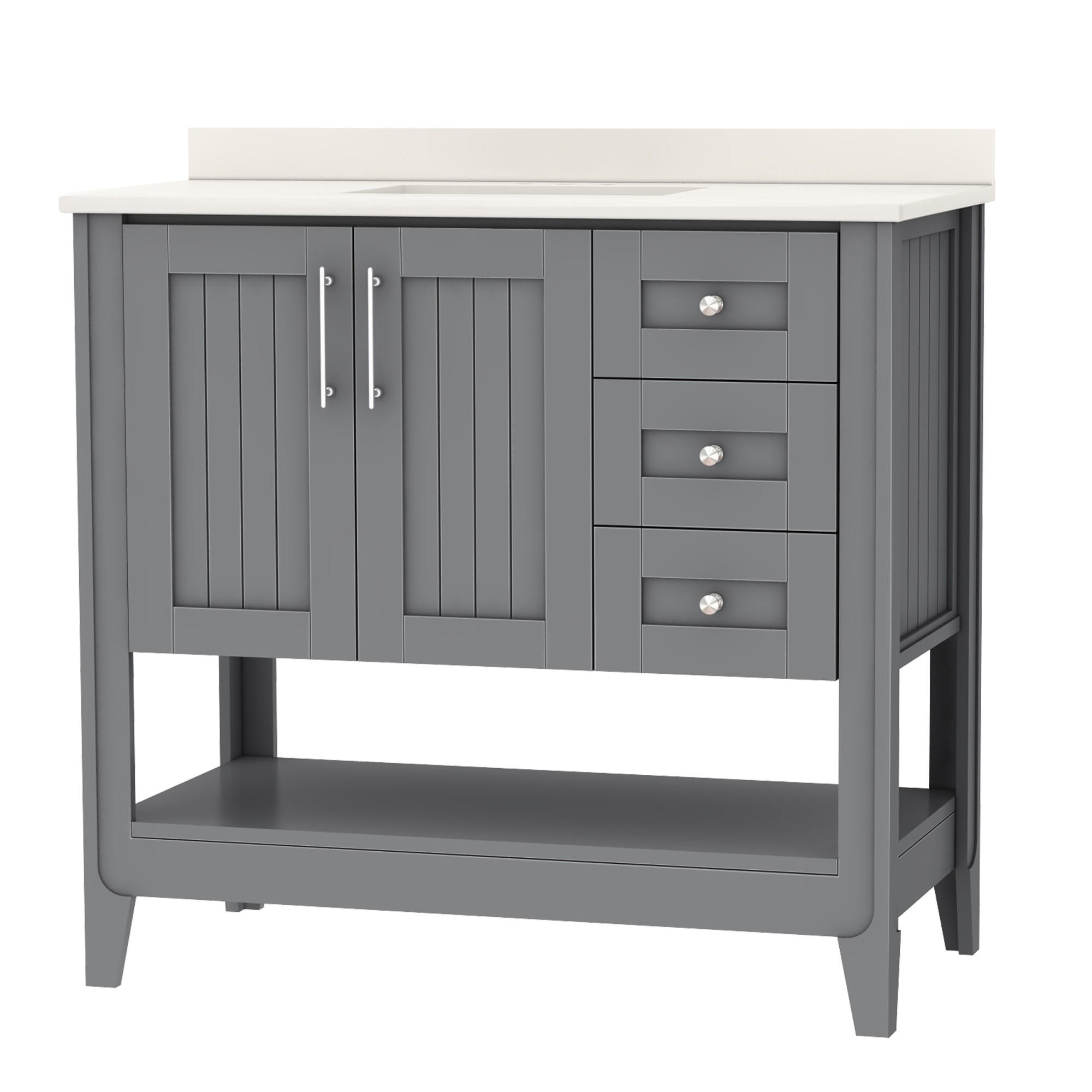 36”W Cloverton Vanity Combo in Gray