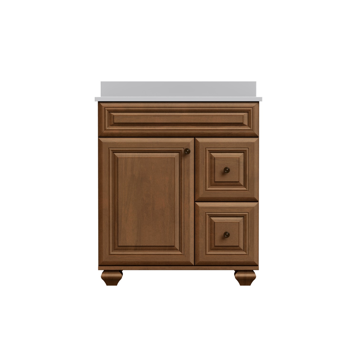 30"W Manchester Vanity Base in Mocha