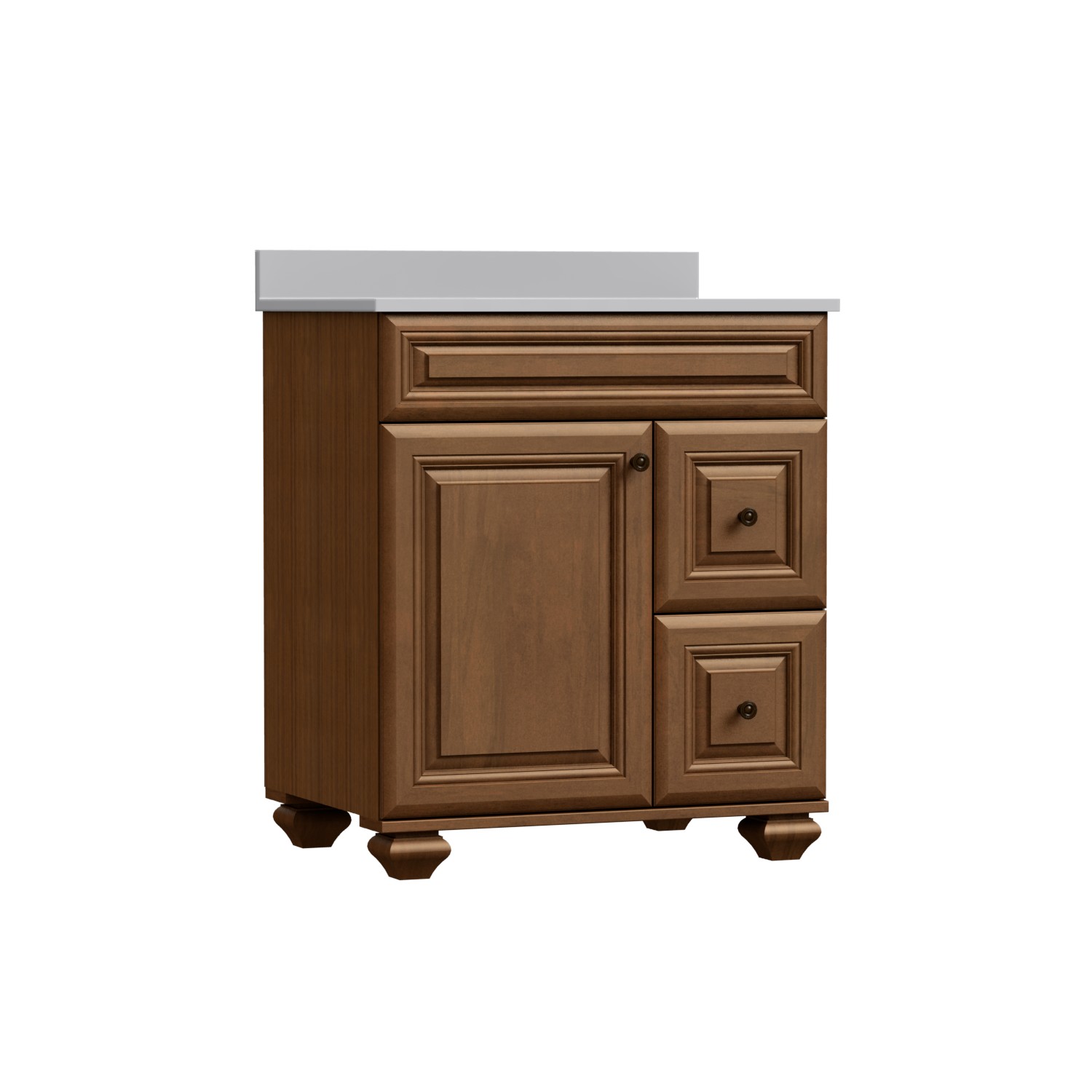 30"W Manchester Vanity Base in Mocha