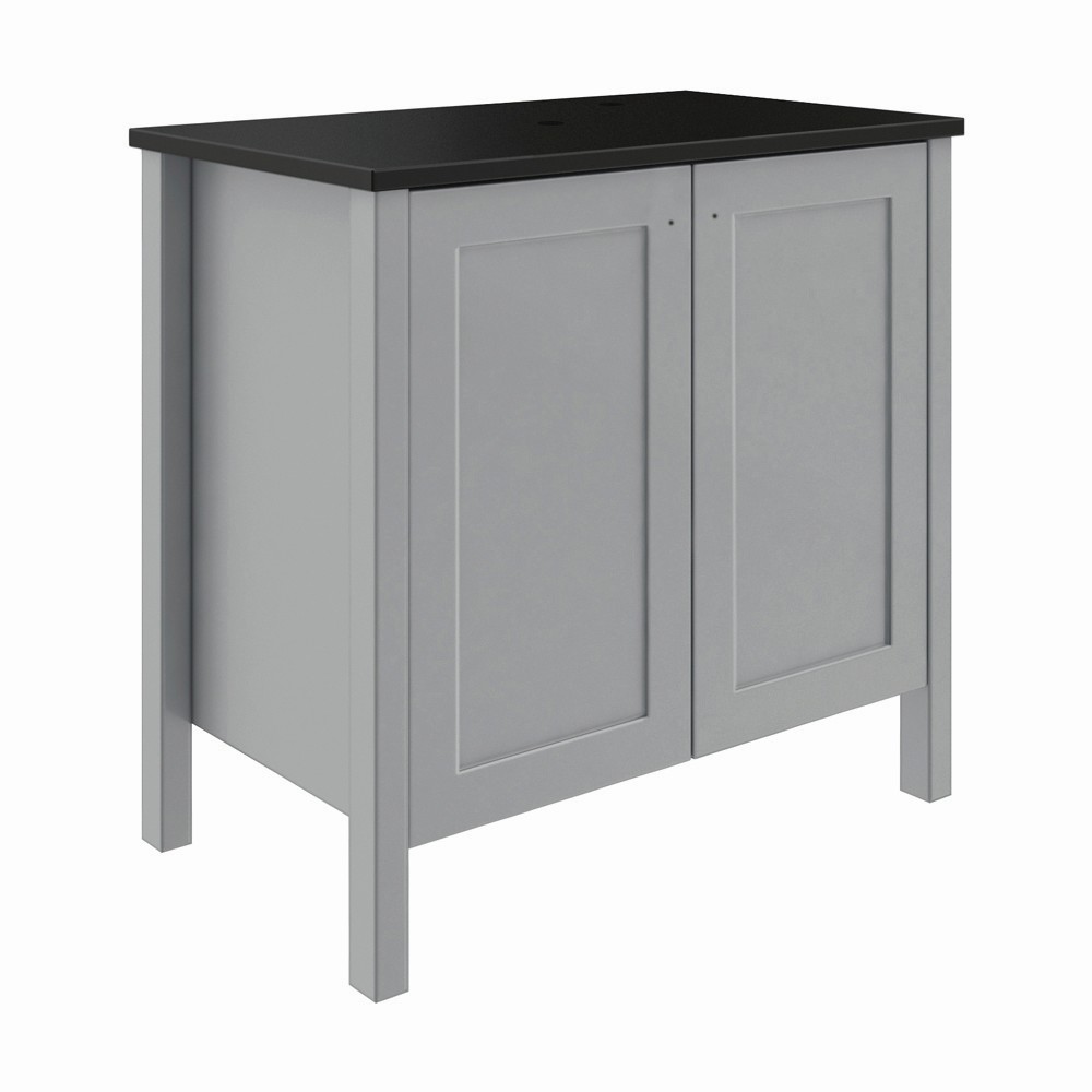 30"W x 18"D Cloud Gray Bathroom Vanity Cabinet