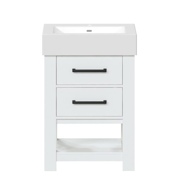 Angelica 22-1/4"W x 17-1/2"D Vanilla Bathroom Vanity Cabinet