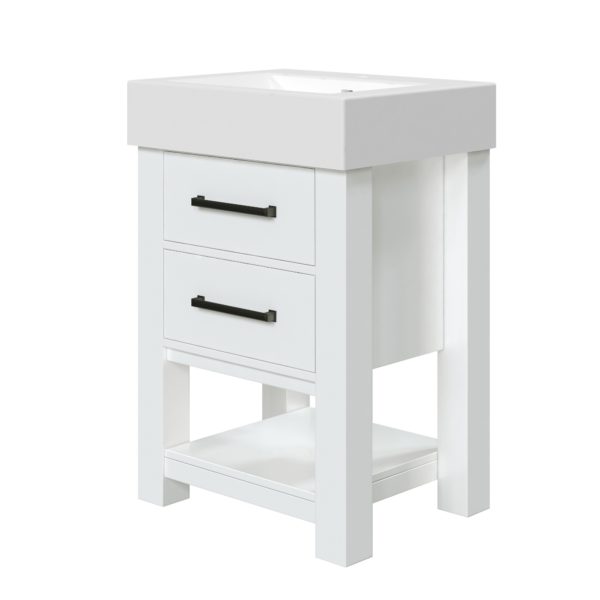 Angelica 22-1/4"W x 17-1/2"D Vanilla Bathroom Vanity Cabinet