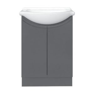 Aspen 24"W x 30"H Gray Gloss Vanity Combo