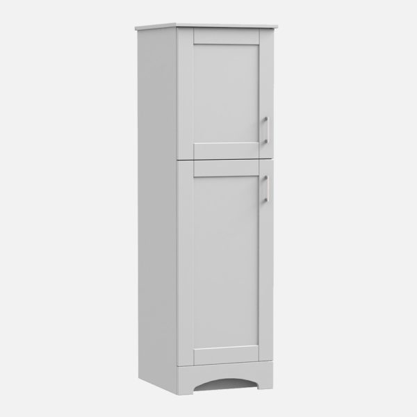 Barletta 18"W x 19-1/8"D x 60"H Cotton White Linen Cabinet