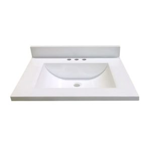 Silken White 25"x19" - CM - White - Wave bowl