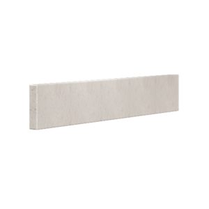 Daisy White 22 in. Cultured Marble Side Splash  (Universal)