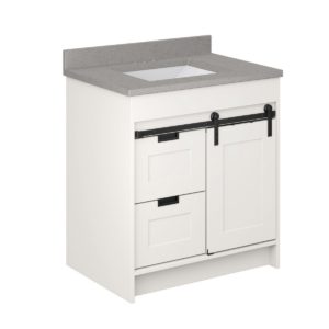 Eveline 31"Wx 22"D White Bathroom Vanity Combo