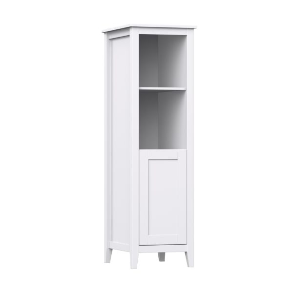 Foxglove 17-1/2"W x 22"D x 60"H Alabaster Linen Cabinet