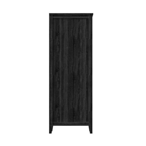 Foxglove 17-1/2"W x 22"D x 60"H Coal Black Linen Cabinet