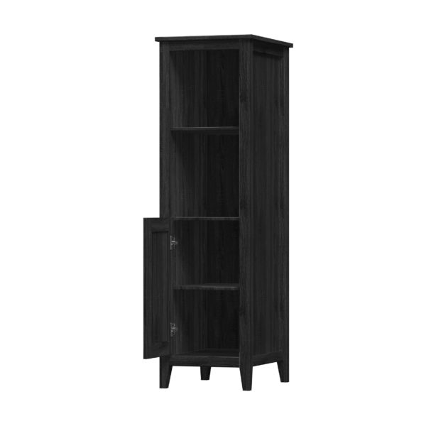 Foxglove 17-1/2"W x 22"D x 60"H Coal Black Linen Cabinet