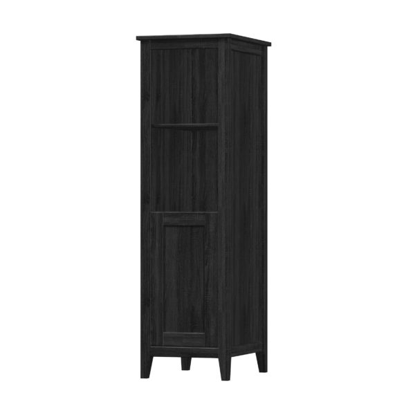 Foxglove 17-1/2"W x 22"D x 60"H Coal Black Linen Cabinet