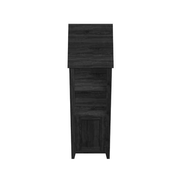 Foxglove 17-1/2"W x 22"D x 60"H Coal Black Linen Cabinet