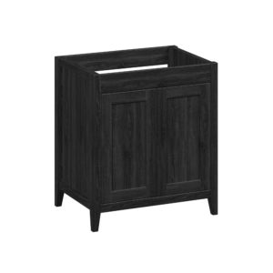 Foxglove 30"W x 21-5/8"D Coal Black Vanity Cabinet