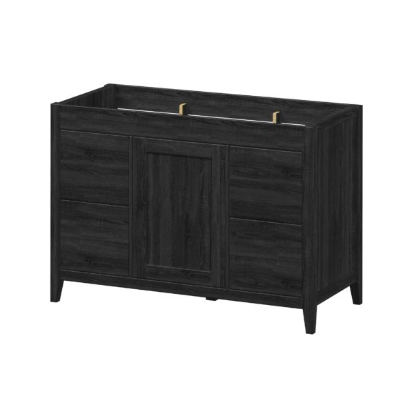 Foxglove 48"W x 21-5/8"D Coal Black Vanity Cabinet