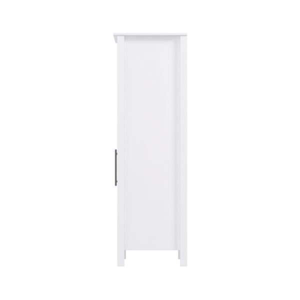 Hibiscus 18-1/2"W x 19"D x 60"H Bright White Linen Cabinet