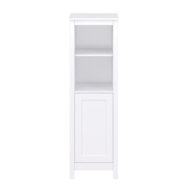 Hibiscus 18-1/2"W x 19"D x 60"H Bright White Linen Cabinet