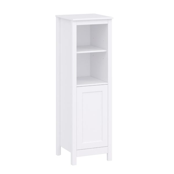 Hibiscus 18-1/2"W x 19"D x 60"H Bright White Linen Cabinet