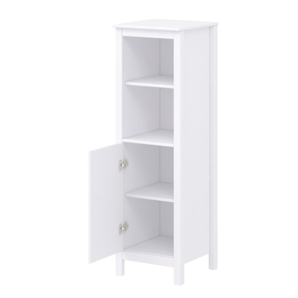 Hibiscus 18-1/2"W x 19"D x 60"H Bright White Linen Cabinet