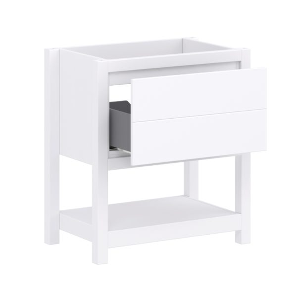 Hibiscus 30"W x 18-5/8"D Bright White Vanity Cabinet