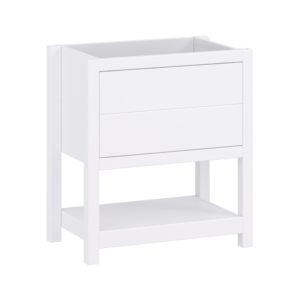 Hibiscus 30"W x 18-5/8"D Bright White Vanity Cabinet