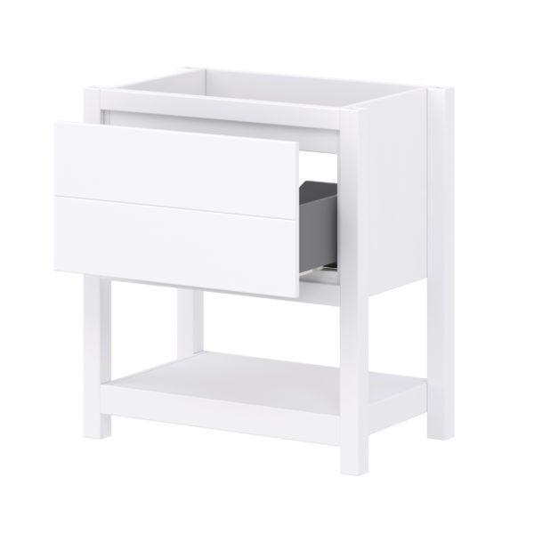 Hibiscus 30"W x 18-5/8"D Bright White Vanity Cabinet