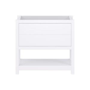 Hibiscus 36"W x 18-5/8"D Bright White Vanity Cabinet