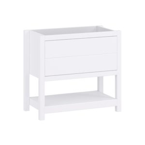 Hibiscus 36"W x 18-5/8"D Bright White Vanity Cabinet