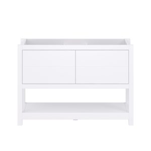 Hibiscus 48"W x 18-5/8"D Bright White Vanity Cabinet