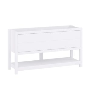 Hibiscus 60"W x 18-5/8"D Bright White Vanity Cabinet
