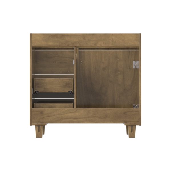 Iris 36"W x 21-5/8"D Almond Brown Vanity Cabinet