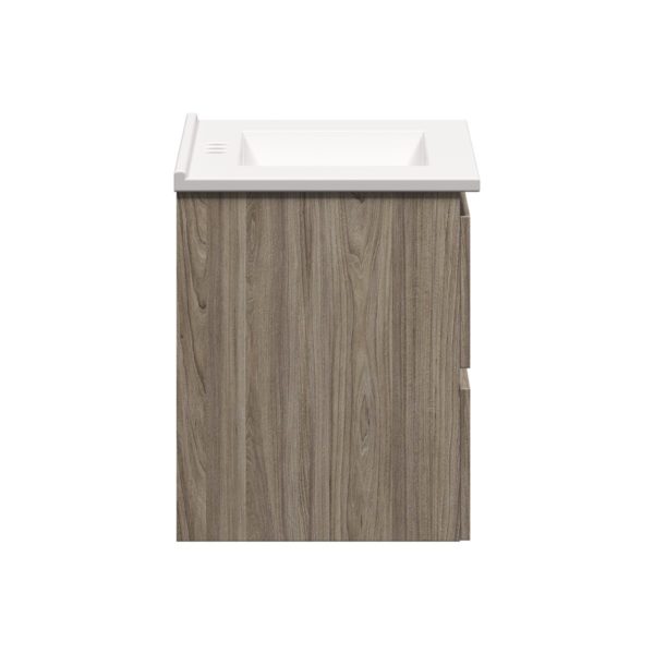 Sage 36 in. W x 18-1/2 in. D Vanity in Savanna with Porcelain Vanity Top in Solid White with White Basin