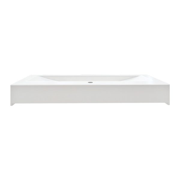 Soho 40"W x 19"D White Porcelain Vanity Top with Integrated Bowl