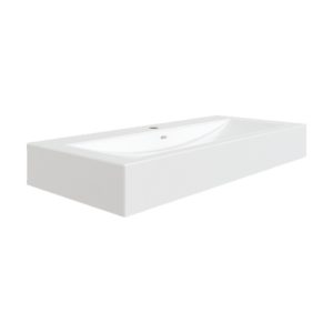 Soho 40"W x 19"D White Porcelain Vanity Top with Integrated Bowl