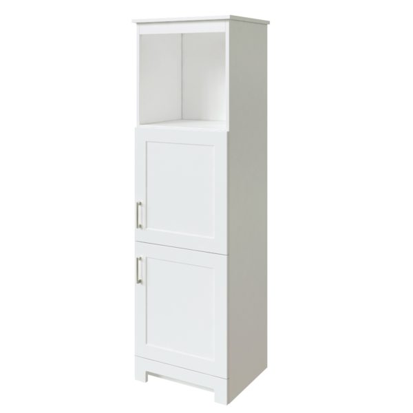 Southernwood 18-1/2"W x 15-1/8"D x 60"H White Linen Cabinet