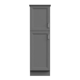 Strattford 18"W x 19 1/8"D x 60"H Matte Pewter Linen Cabinet