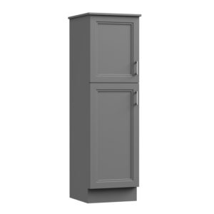 Strattford 18"W x 22 1/16"D x 60"H Matte Pewter Linen Cabinet