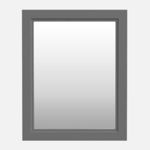 Strattford 24"W x 30"H Matte Pewter Framed Mirror