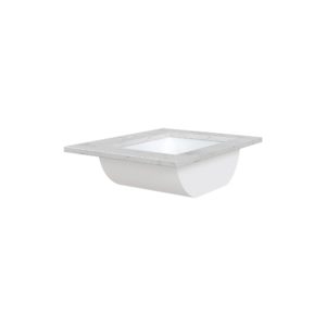 White Sage 25 in. W x 22 in. D Cultured Marble Rectangular Undermount Single Basin Vanity Top
