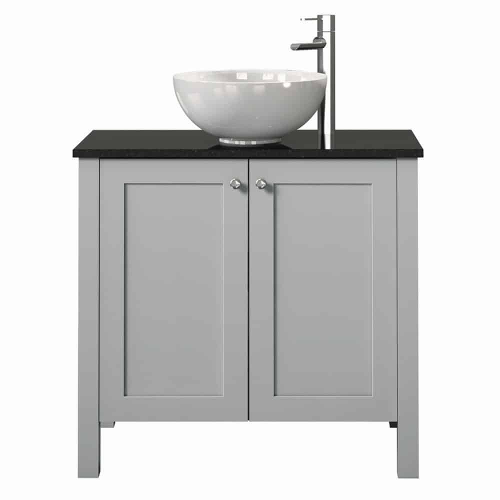 30"W x 18"D Cloud Gray Bathroom Vanity Cabinet