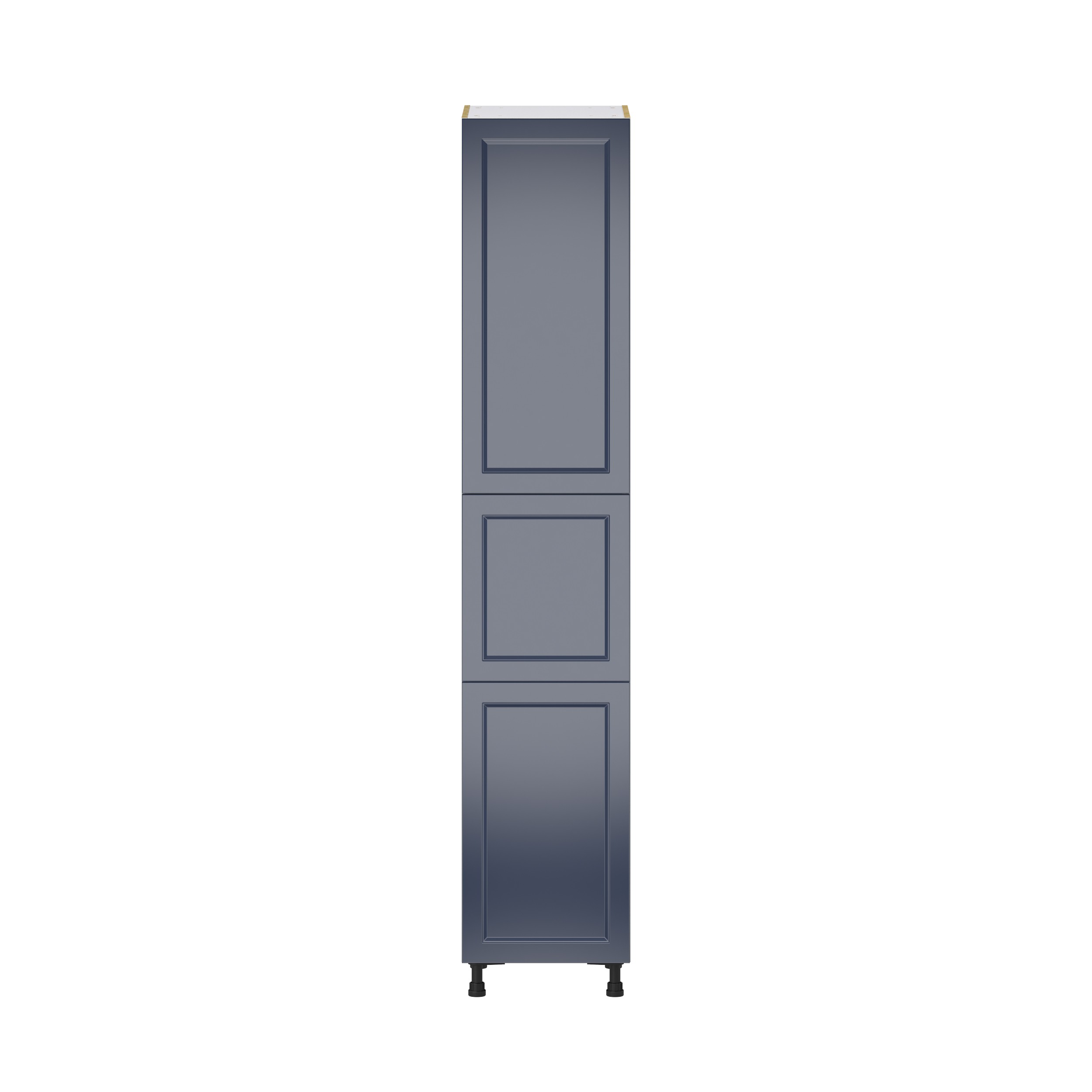 Camellia Painted Midnight Blue Recessed Assembled Pantry Cabinet with 5 Shelves (18 in. W x 94.5 in. H x 24 in. D)