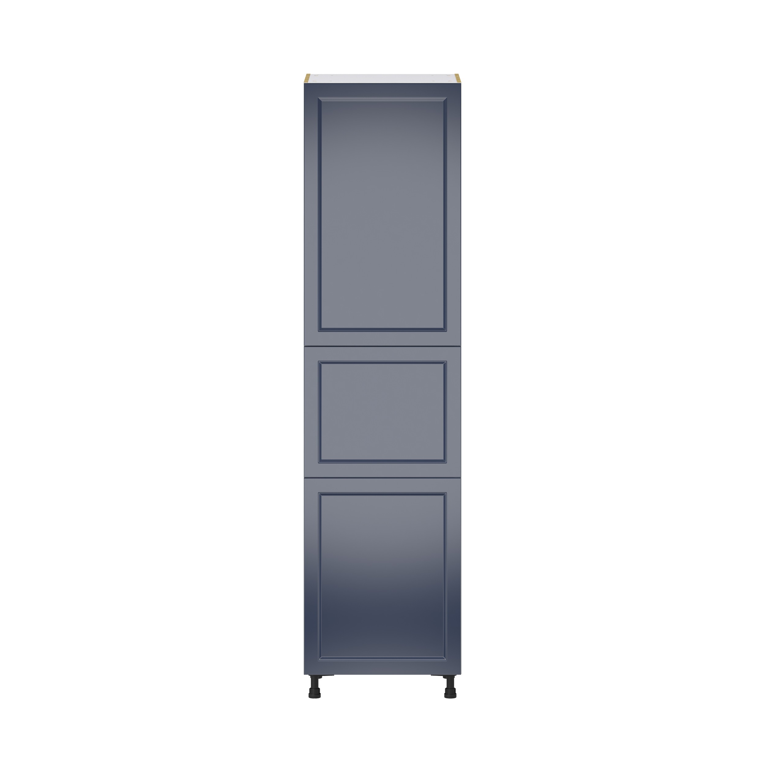 Camellia Painted Midnight Blue Recessed Assembled Pantry Cabinet with 5 Shelves (24 in. W x 94.5 in. H x 24 in. D)