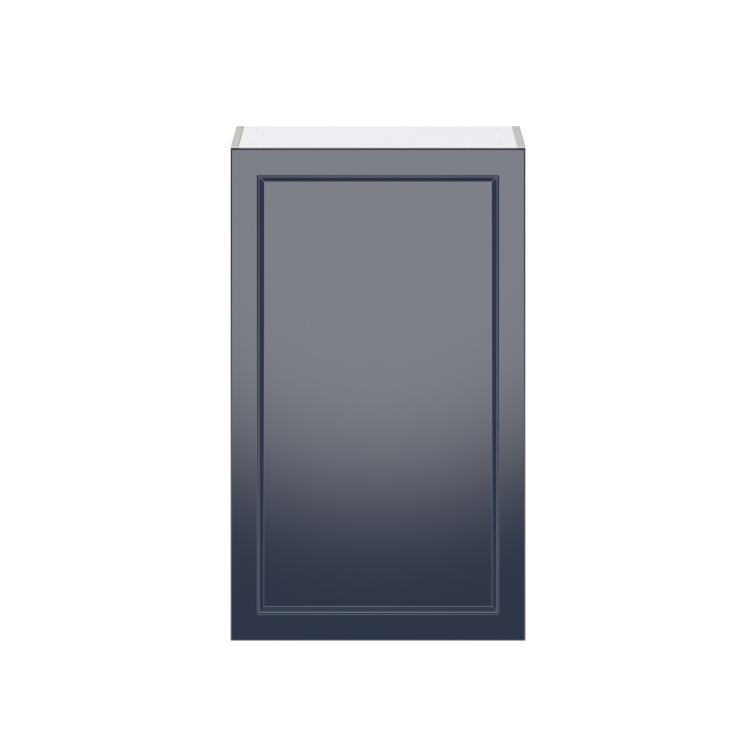 Camellia Painted Midnight Blue Recessed Assembled Wall Cabinet with Full High Door (24 in. W x 40 in. H x 14 in. D)