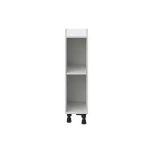 Bright White Base Open Shelf 9 in. W X 34.5 in. H X 14 in. D