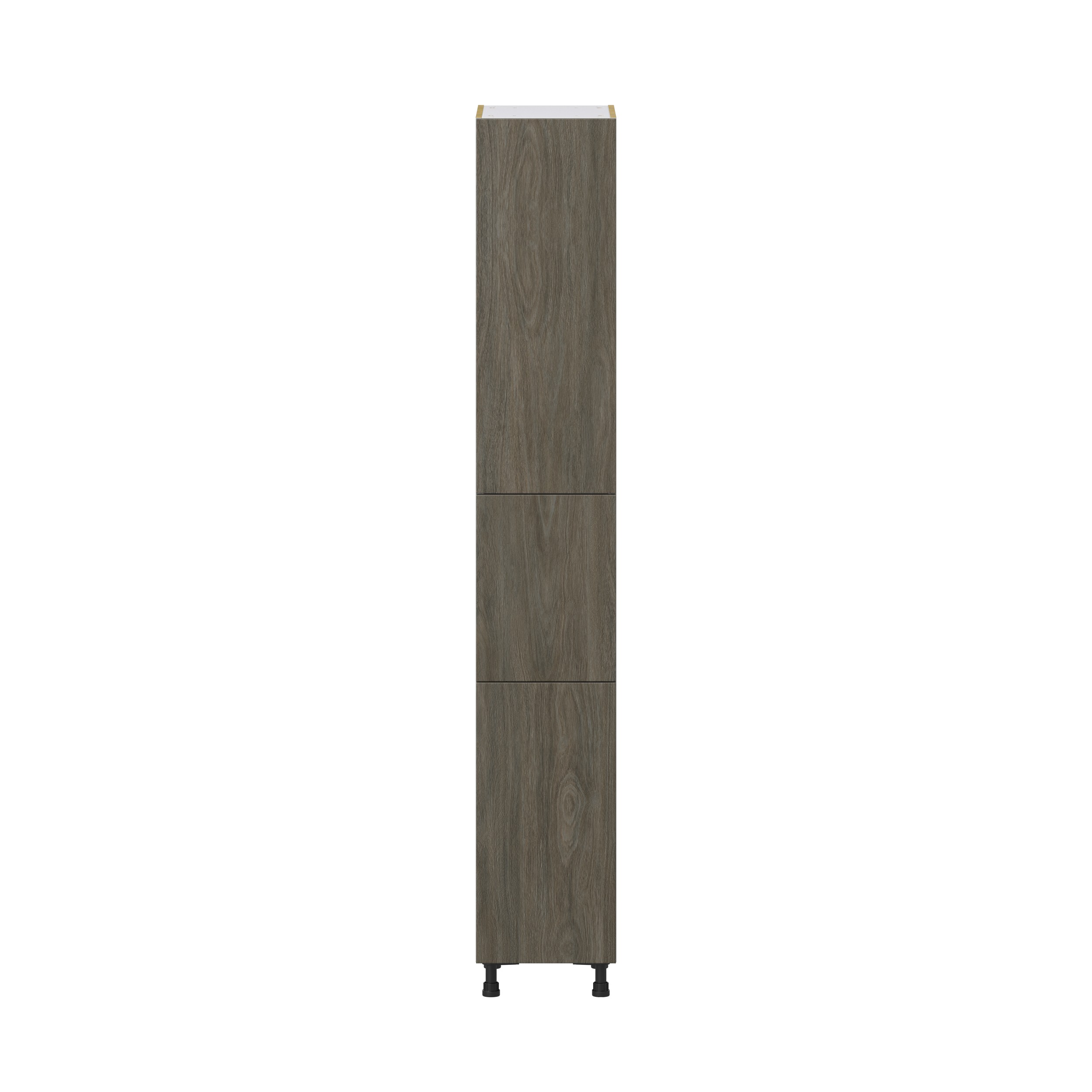 Cordyline Textured Slab Walnut Assembled Pantry Cabinet with 2 Doors and 3 Inner Drawers (15 in. W X 94.5 in. H X 24 in. D)