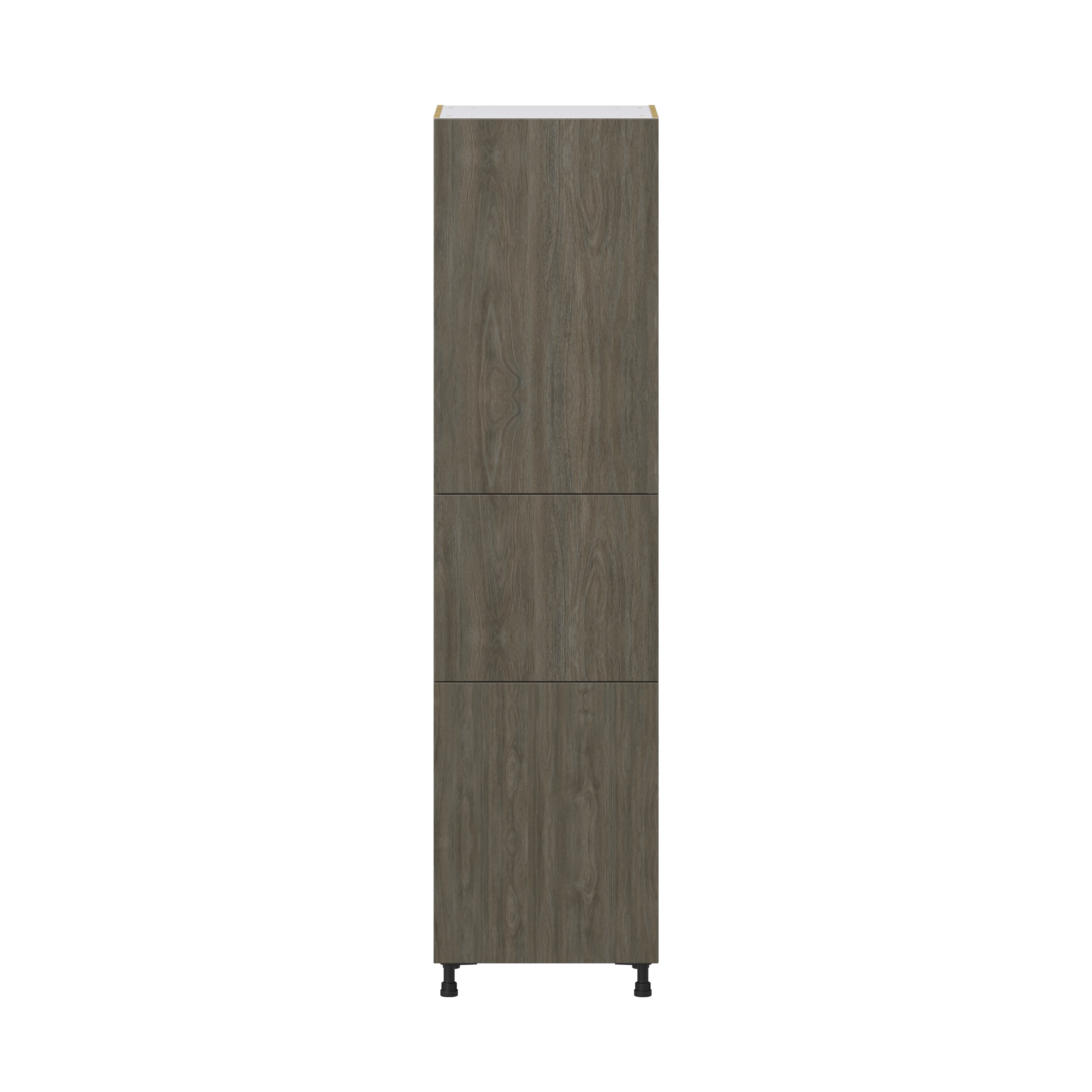 Cordyline Textured Slab Walnut Assembled Pantry Cabinet with 2 Doors and 3 Inner Drawers (24 in. W X 94.5 in. H X 24 in. D)