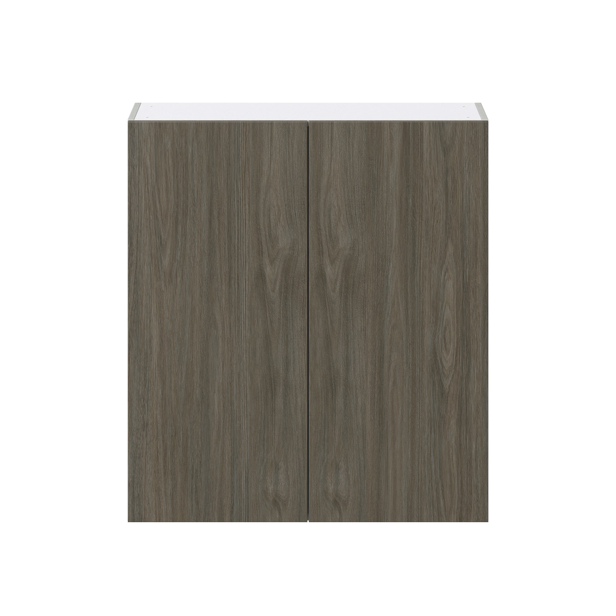 Cordyline Textured Slab Walnut Assembled Wall Cabinet with 2 Full High Doors (36 in. W x 40 in. H x 14 in. D)