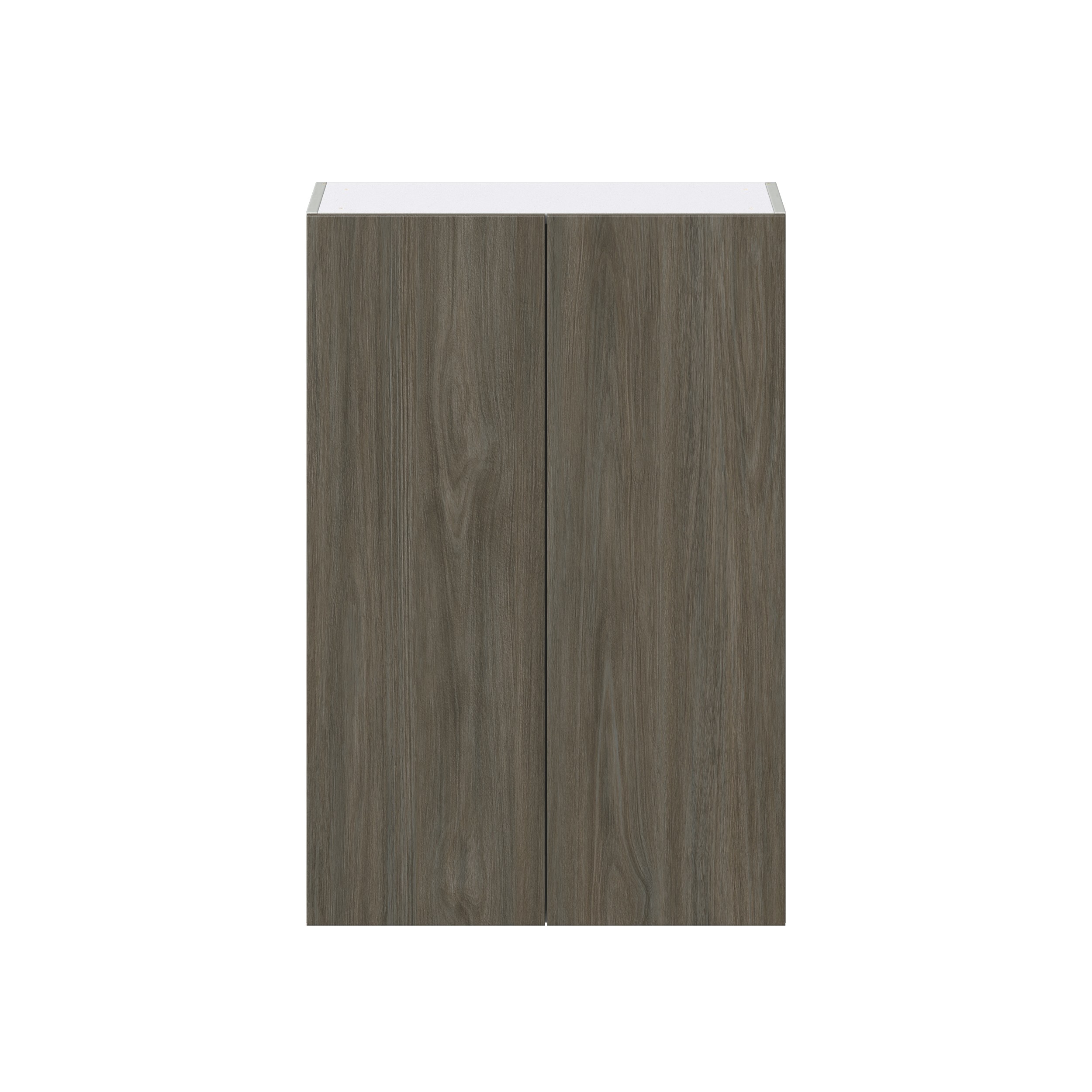 Cordyline Textured Slab Walnut Assembled Wall Cabinet (27 in. W X 40 in. H X 14 in. D)