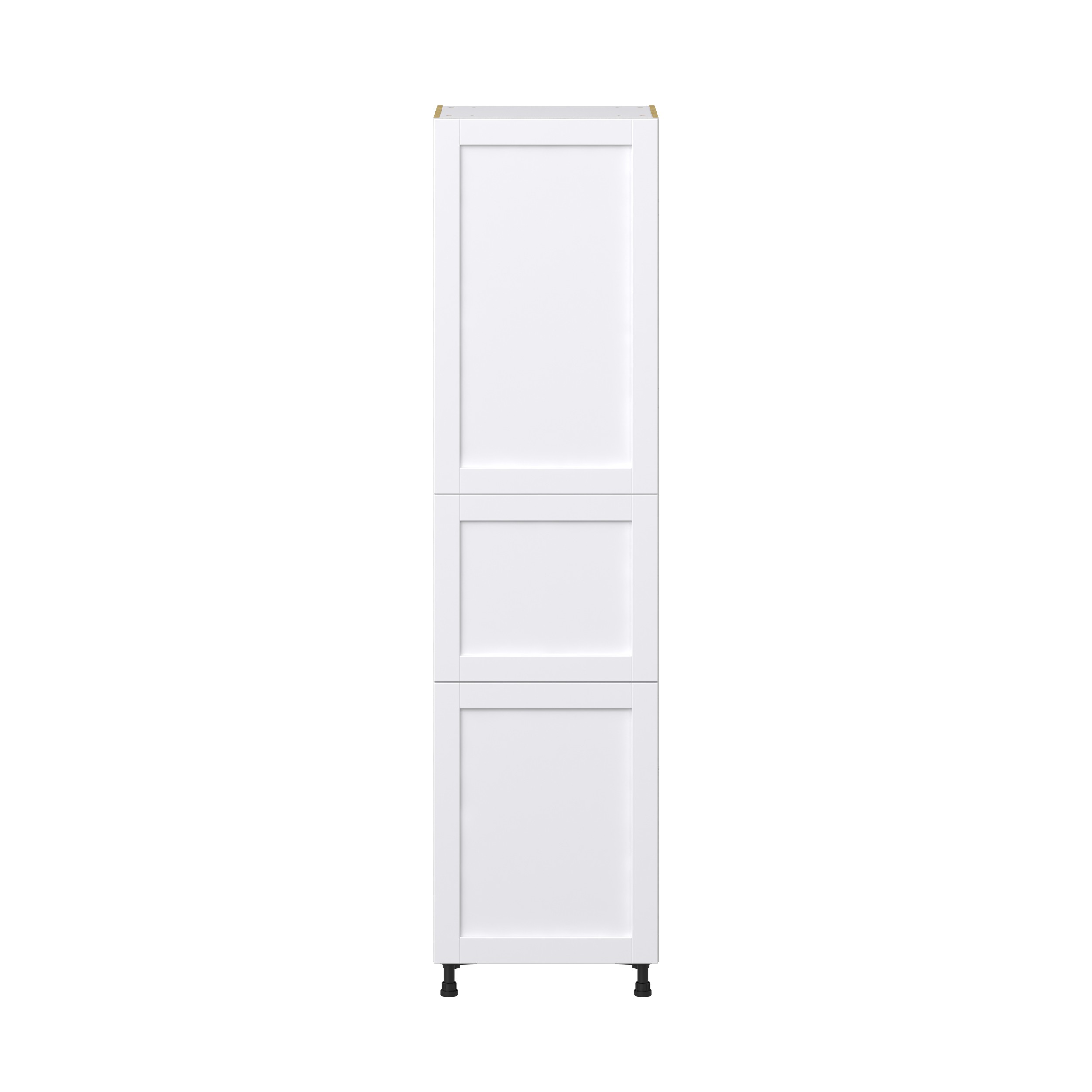 Dahlia Bright White Shaker Assembled Pantry Cabinet with 5 Shelves (24 in. W x 94.5 in. H x 24 in. D)